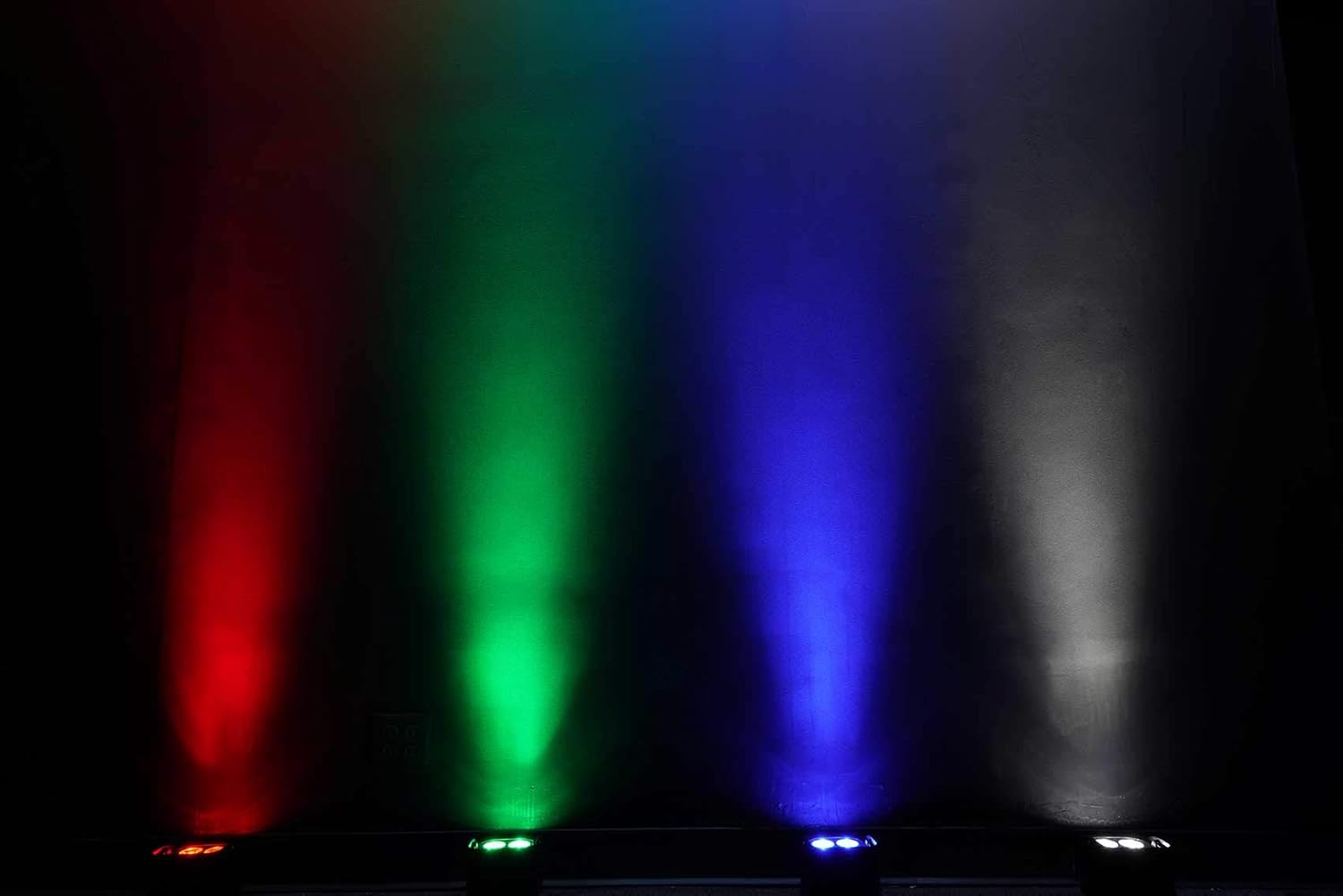 Rockville Best PAR 50 Bundle: (4) Rechargeable Par Can Wash Lights, Wireless DMX, RGBWA, UV, ROCKFORCE W4 384 Channel Wireless DMX Lighting Controller with MIDI, 5-Items