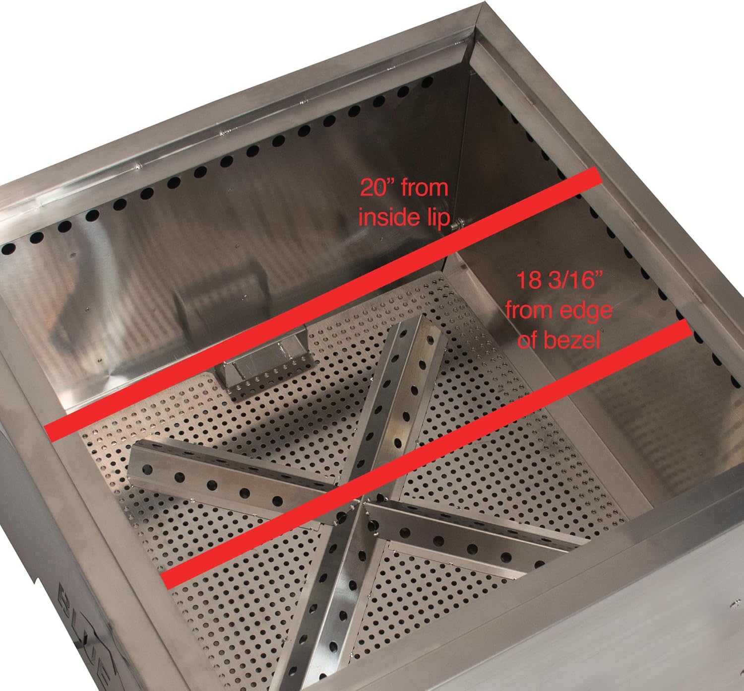 Blue Sky Outdoor Living Fire Pit - 22.00 x 16.00 Square Peak Smokeless Fire Pit with Stainless Steel Construction & Removable Ash Catch