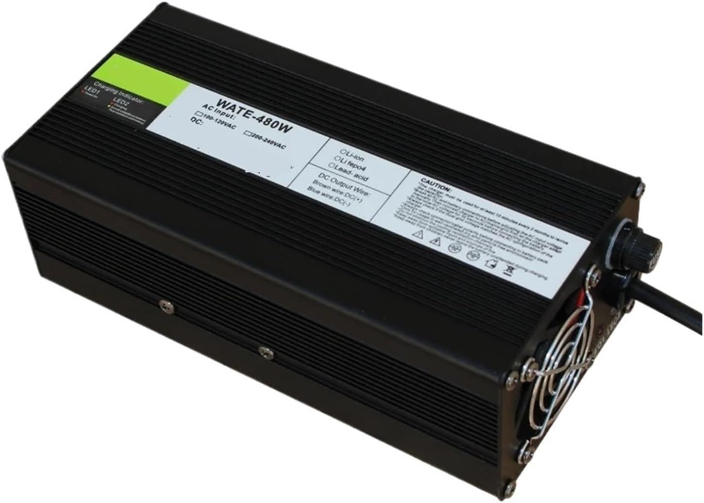 Charger Aluminum Lithium Ion Battery 29.2V15A Charger for Powertools, Robots, Electric Cars LiFePO4 Battery 24V,25.6V,8S Aluminum housing Fan(3P Plugs,A.U)