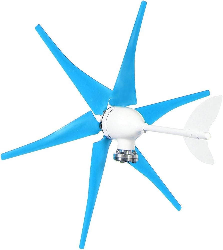 8000W Horizontal Wind Generator 12V/24V 3/5/6 Blades Wind Turbines Generator Windmill Energy Turbines Charge for Home Camping,3 Blades,24v