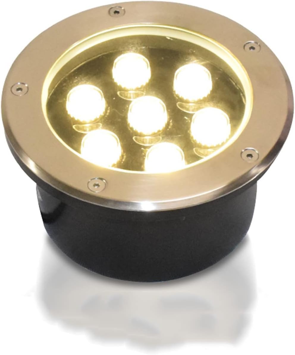 Ground LED Landscape Lights - Outdoor Recessed Spot Light, AC85-265V Outdoor LED Recessed Garden Inground Light, IP67 Waterproof Walk-in LED Lights, for Pathway Patio Spotlights (Color : Onecol