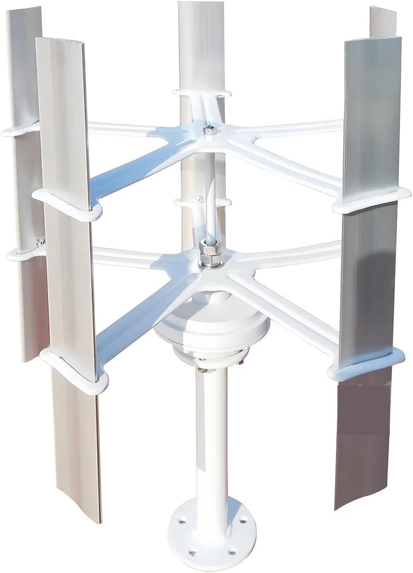 30W 12V 5 Blades Mini Vertical Axis Wind Turbine 500r/m Small Windmill Wind Turbine Generator Low Starting Speed for Home(12V_10W)