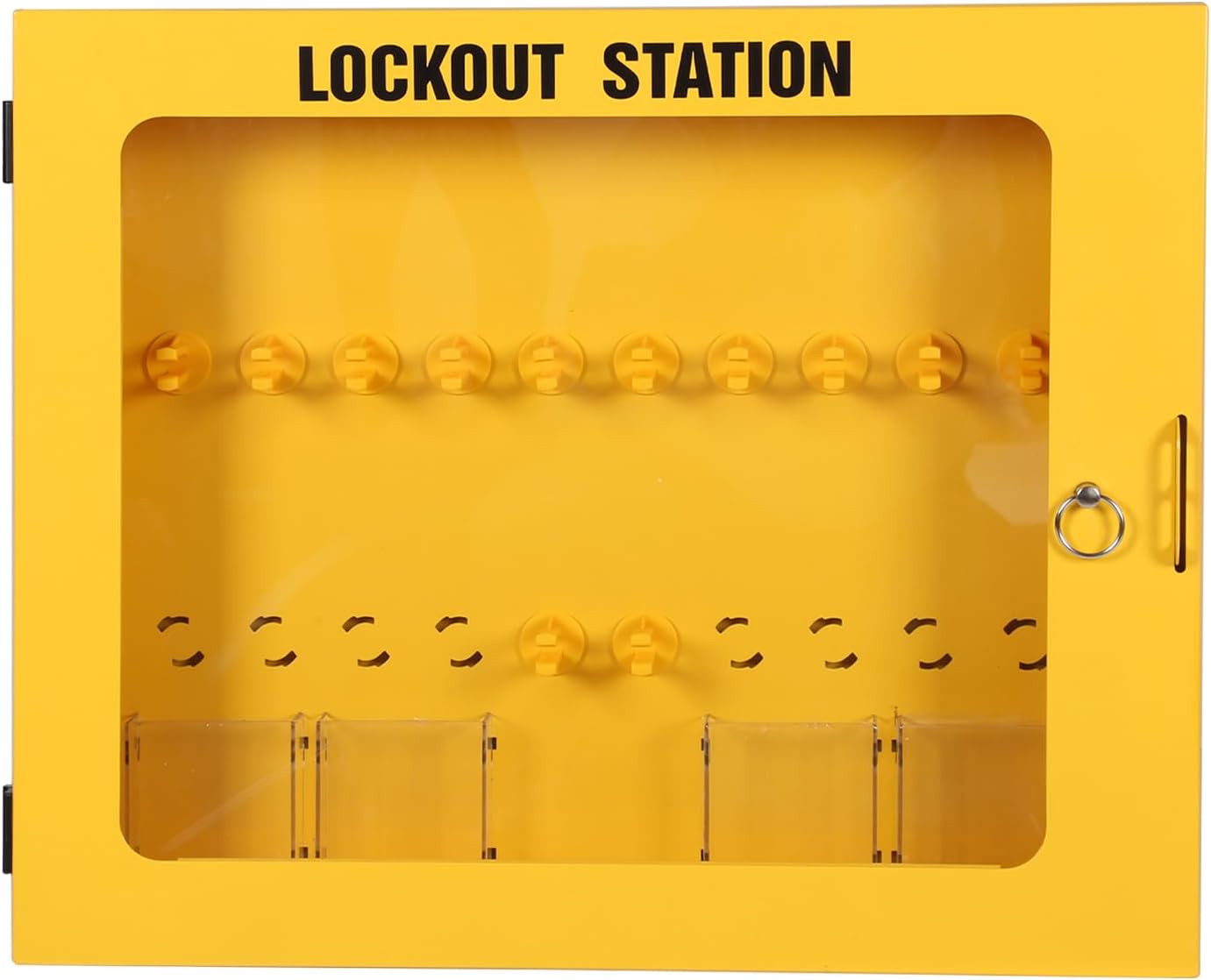 Heavy-Duty Lockout Tagout Station with 20 Safety Padlocks 6 Hasps 60 Tags Lockout Kit for Safety and Maintenance
