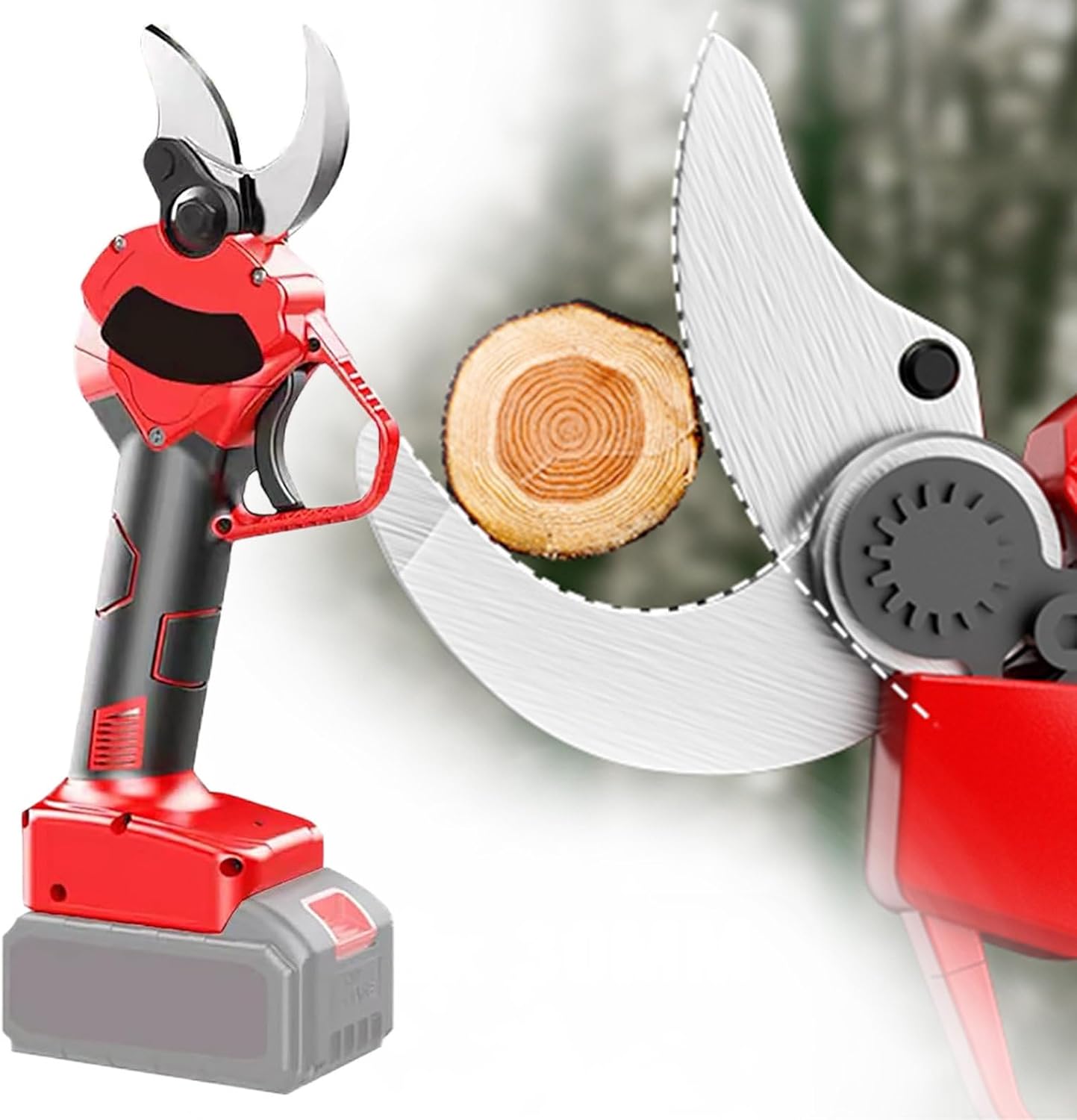 Cordless Electric Pruning Shears, Handheld Tree Branch Cutter 30mm, Electric Garden Scissors for Orchards and Yards, Electric Tree Trimmer,1 Battery