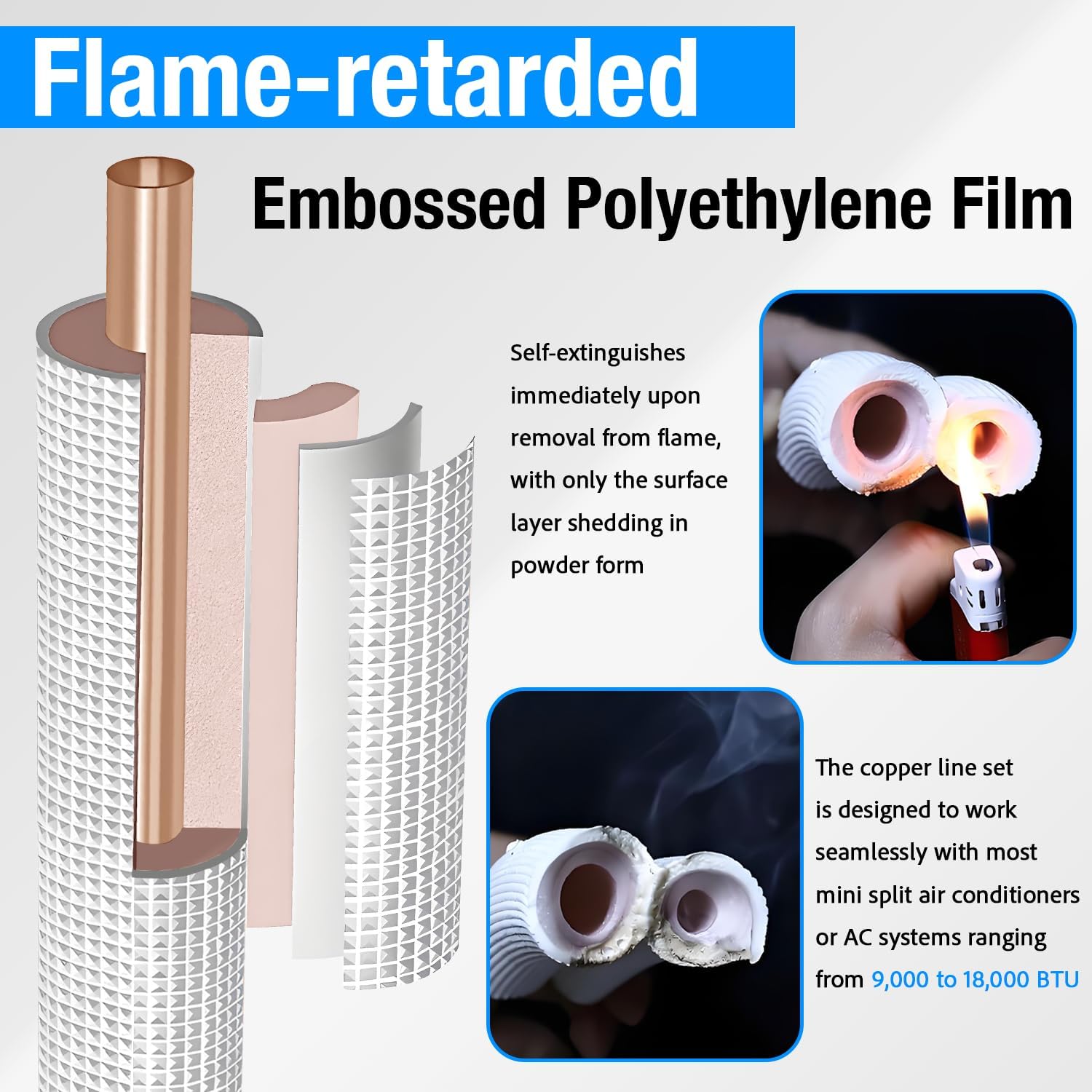 50 Ft Mini Split Line Set 1/4