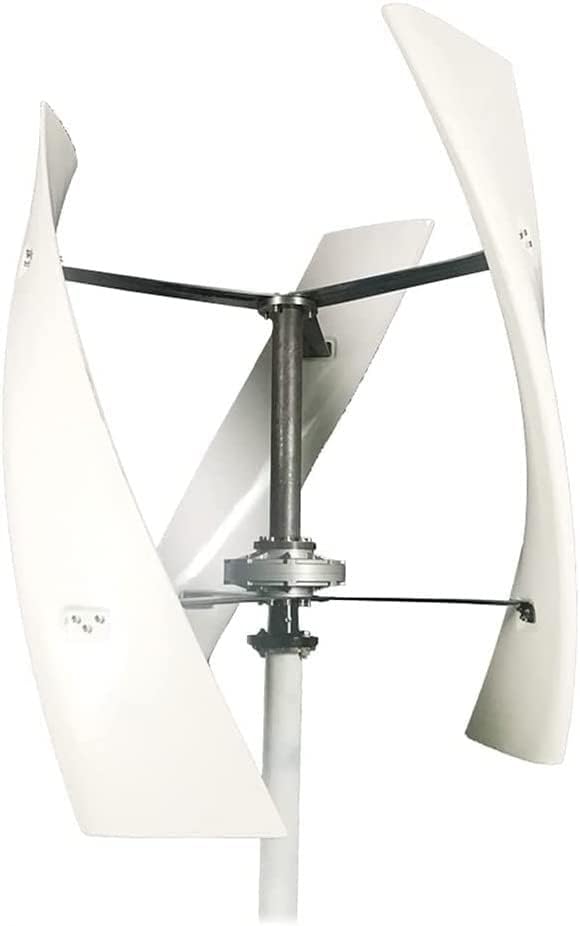 LiuSj JUnSt 12000W Vertical Axis Permanent Magnetic Levitation Wind Turbine with Controller,24V 48V 12V 220V Home Windmill Low Wind Turbine for Home Or Camping(White)
