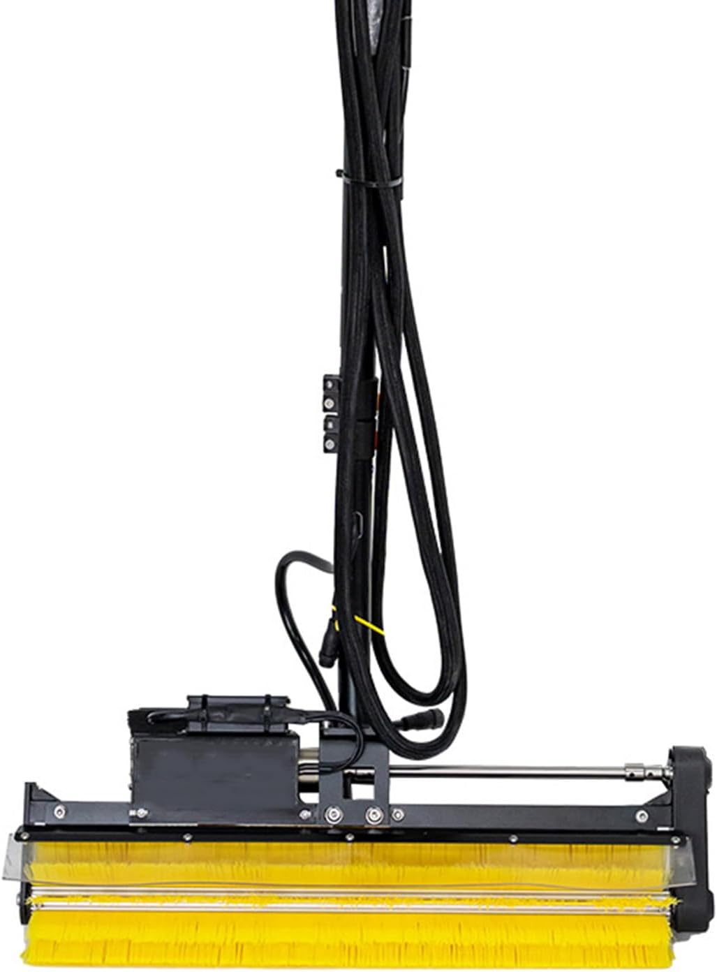 Portable Electric Roller Brush with 60CM Cleaning Range and 3.5 M Telescopic Pole for Outdoor Centralized Power Station Cleaning