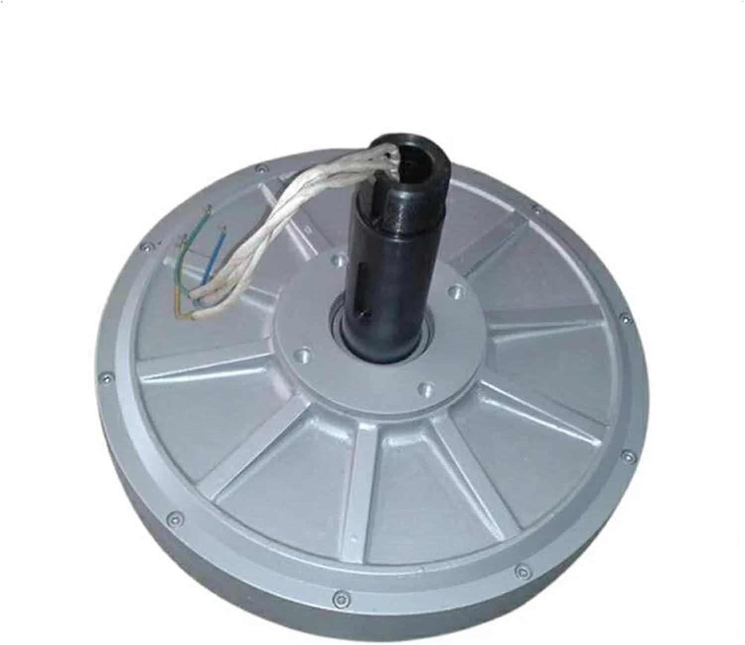 Windmill Generator, 500W Wind Generator 12V 24V 48 96VAC 300RPM Coreless Permanent Magnet Generator Three Phase Low Wind Speed Starting Wind Turbine (Color : 24VAC, Size : 500W), 32223131185