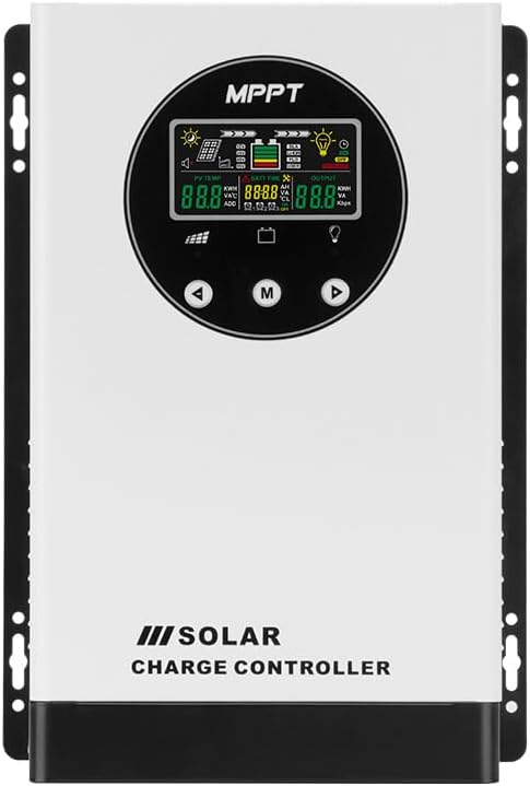 120A MPPT Solar Charge Controller,12V/24V/48V AUTO Solar Battery Regulator PV Max 200V for Sealed Lead Acid Gel and Lithium Battery