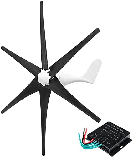 10000W Vertical Wind Turbine Generator 12V-220V, Low Wind Start, Permanent Magnet, Household Windmill for Eco-Friendly Energy (Black)