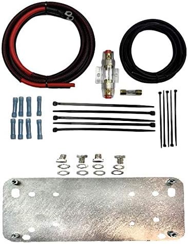 Amplifier Mount kit fits Victory Cross Country and Magnum Wiring Kit and Amp Mounting Bracket Compatible with Rockford Fosgate PBR400X4D, PBR300X2 and PBR300X4