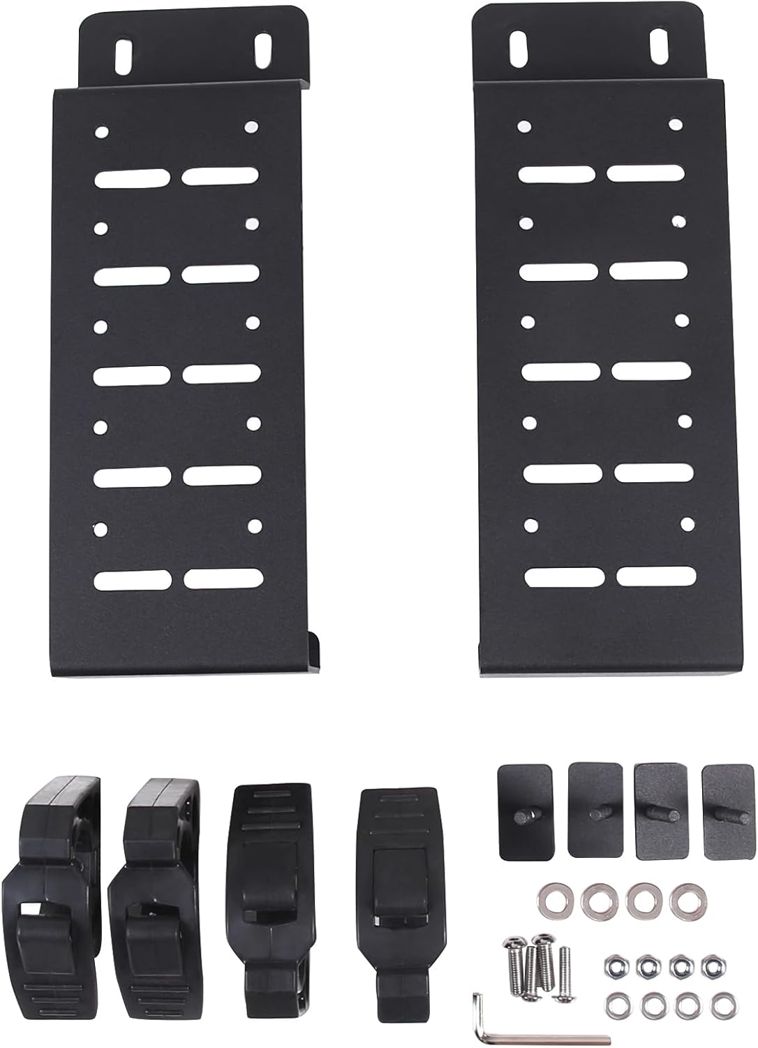 Aunginsy Bed Rail Mount Brackets Compatible with Toyota Tundra 2022-2025 Pickup Truck Bed Rail Track System Bed Rail Modular Accessory Mount for Shovels, Recovery Boards, Fuel Cans & Other Accessories