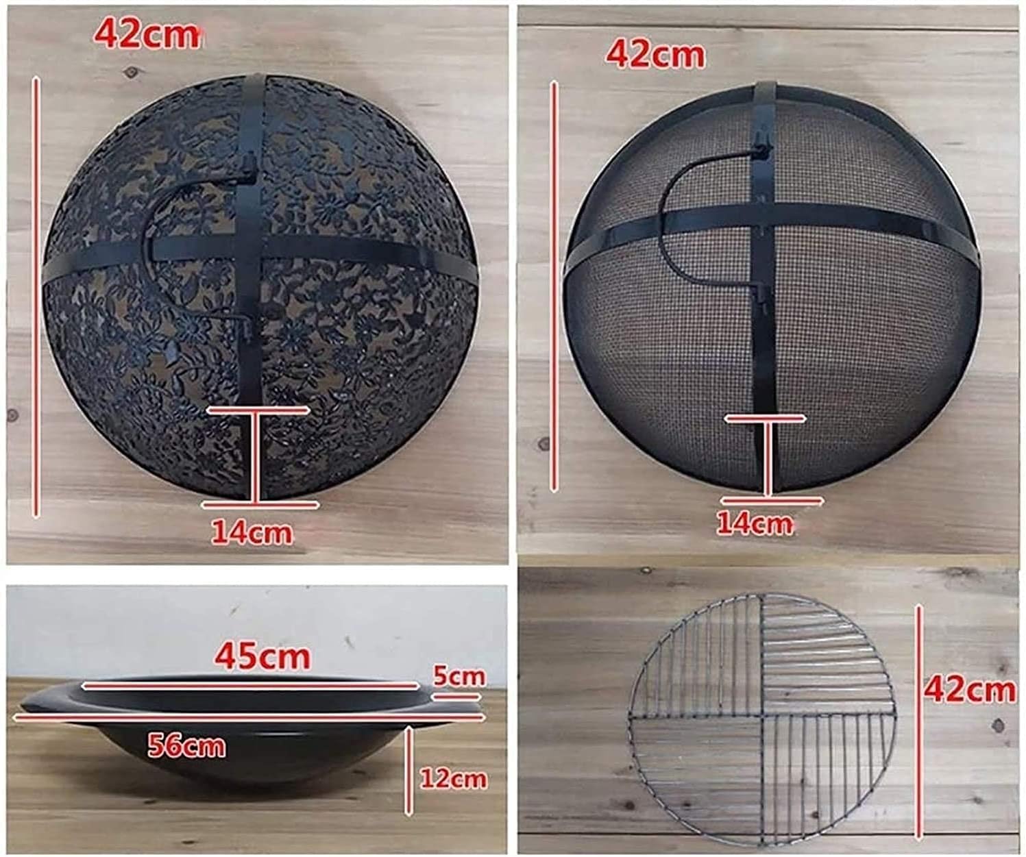 Fire Pits,BBQ Grill,Outdoor Fire Pit Wild Travel Wood Burning and Camping Picnic Stove Bonfire