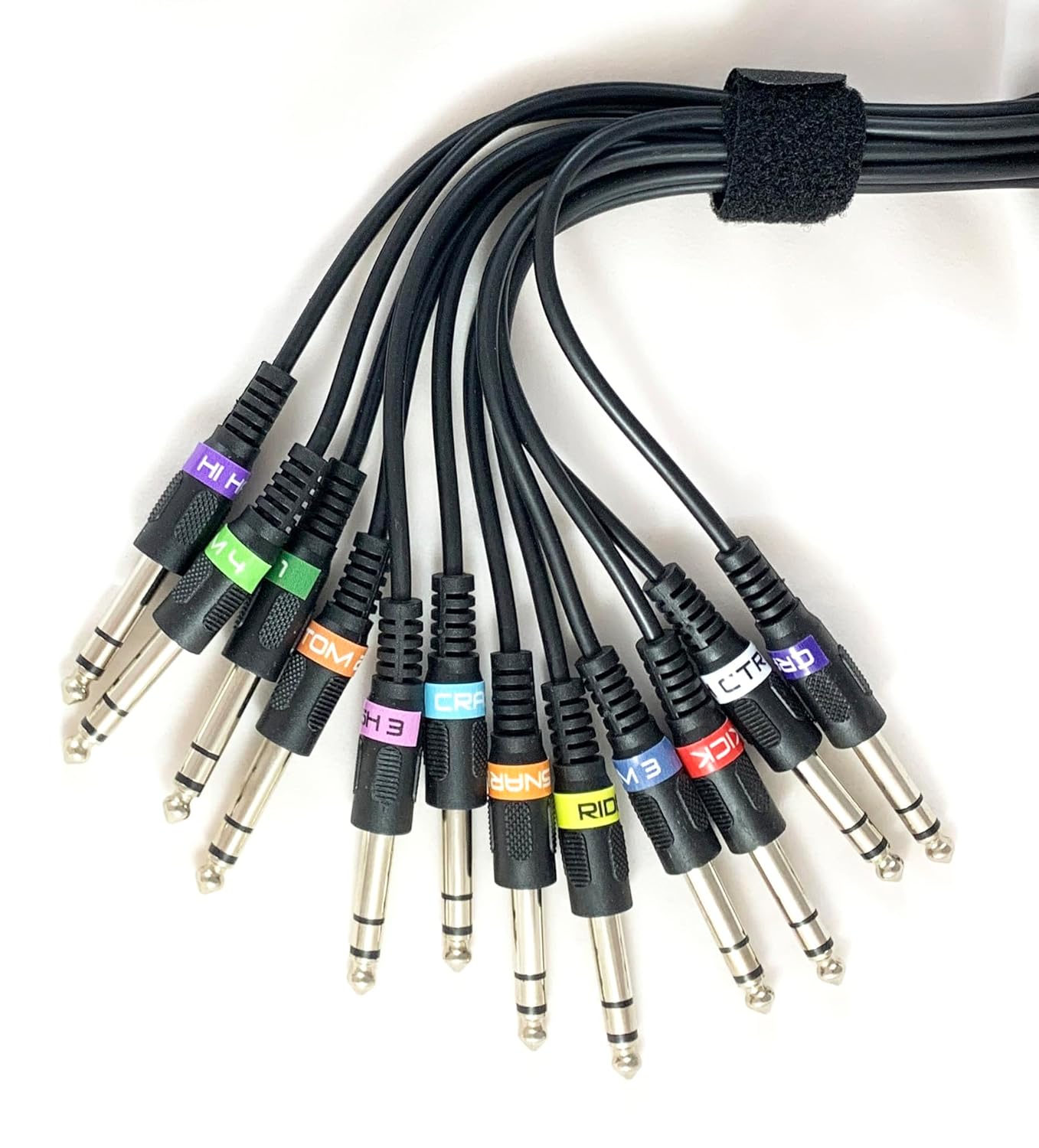 Silverline 12 Cable Snake Harness Kit Replacement for Roland TD-3, TD-6, TD-6V, TD-8, TD-10, TD-12, TD-20, TD-30, TD-50/TD-50X Drum Kits