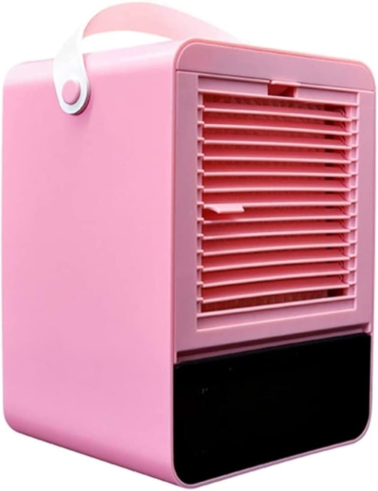 Portable Air Cooler, Mini Silent Air Conditioner, 3-speed Wind Adjustment, Usb Powered Humidifying Fan, Detachable Water Tank Design