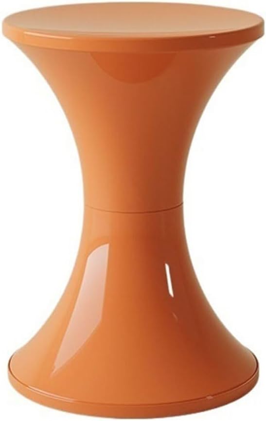 Coffee Table Colorful Mini Sofa Side Table Small Bedside Storage Home Stool Corner(Orange)