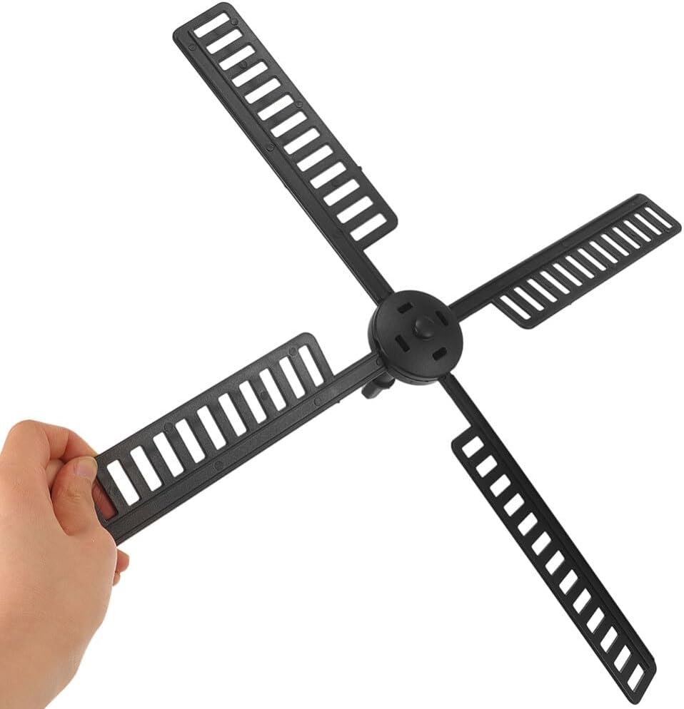 Windmill Fan Blades 20pcs Garden Windmill Fan Plastic Wind Mill Leaf Outdoor Wind Mill Part for Wind Mill