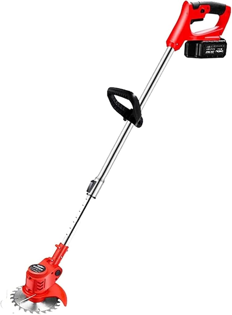 Cordless Trimmer Lightweight Retractable 42V Battery Charger Handheld Electric Lawn Mower Small Household Multifunctional Rechargeable-36V/10000mA