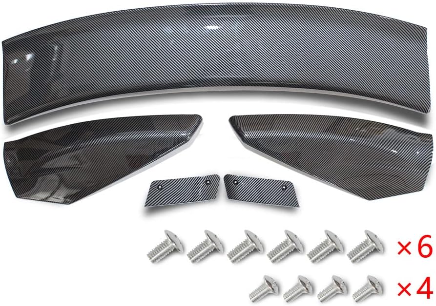 AOSKonology for Mach E GT Style Roof Spoiler Wings Compatible with 2021-2024 2025 Mustang Mach-E Exterior Accessories (Carbon Fiber)