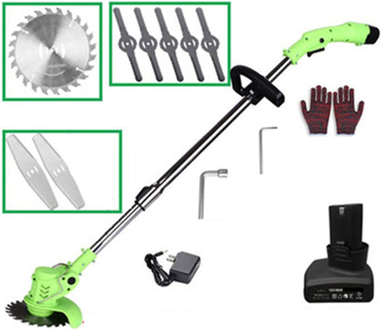 ELD Lithium Battery Lawn Mower, Small Household Rechargeable Multifunctional Weeding Artifact for Outdoor Garden