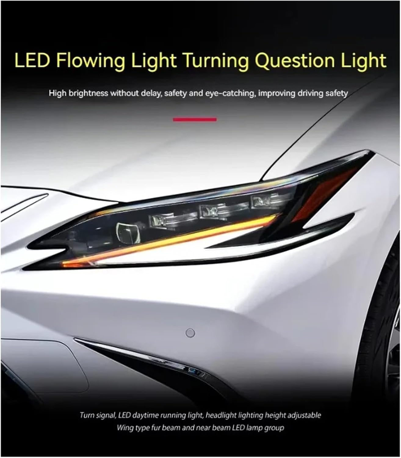 Car Lights Compatible For Lexus ES ES250 ES300h Headlights 2015-2023 LED Projetor Headlamp Daytime Running Light Automotive Accessories(18-23)