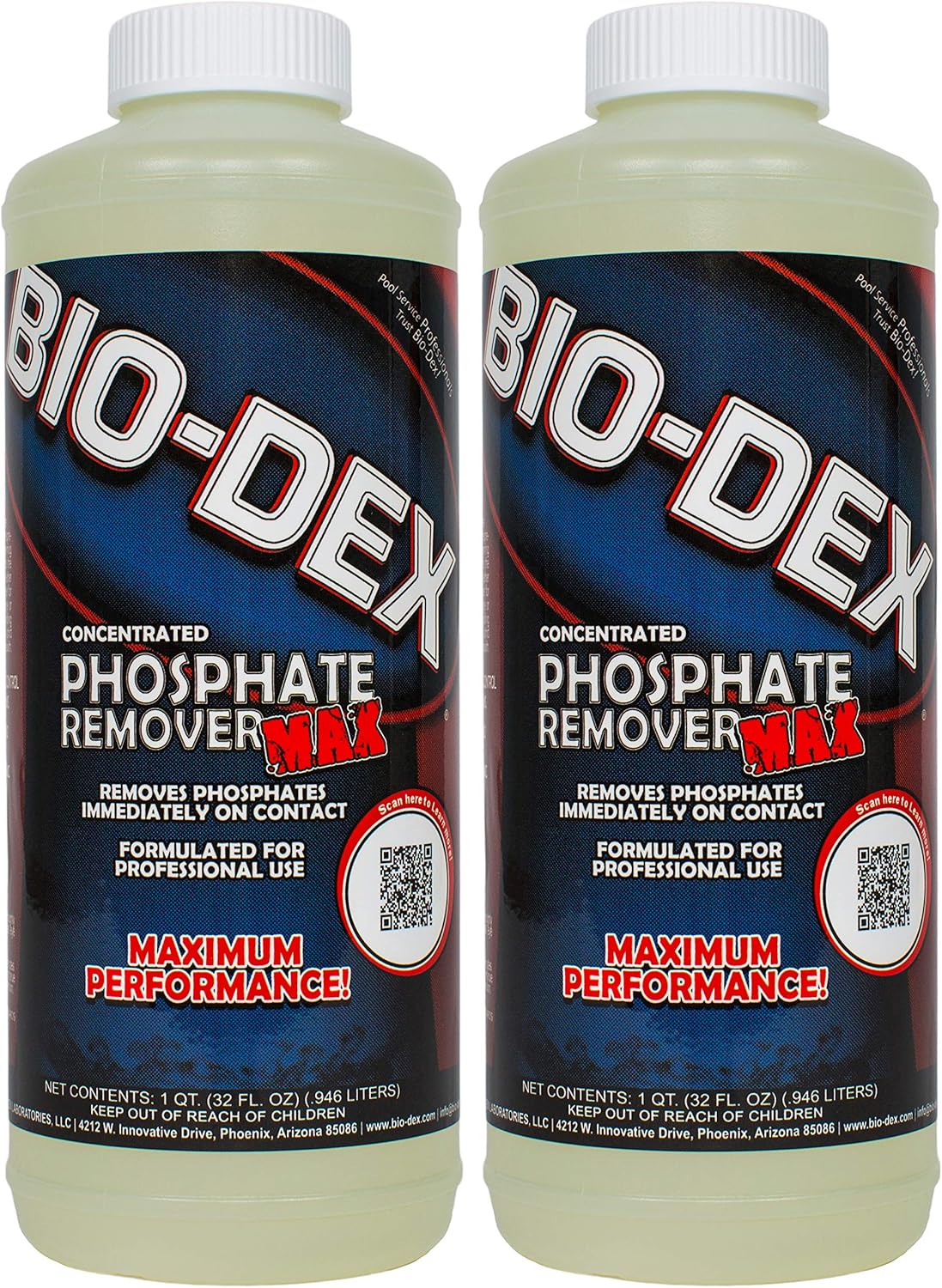 Bio-Dex Phosphate Remover Max (1 qt) - 2 Pack
