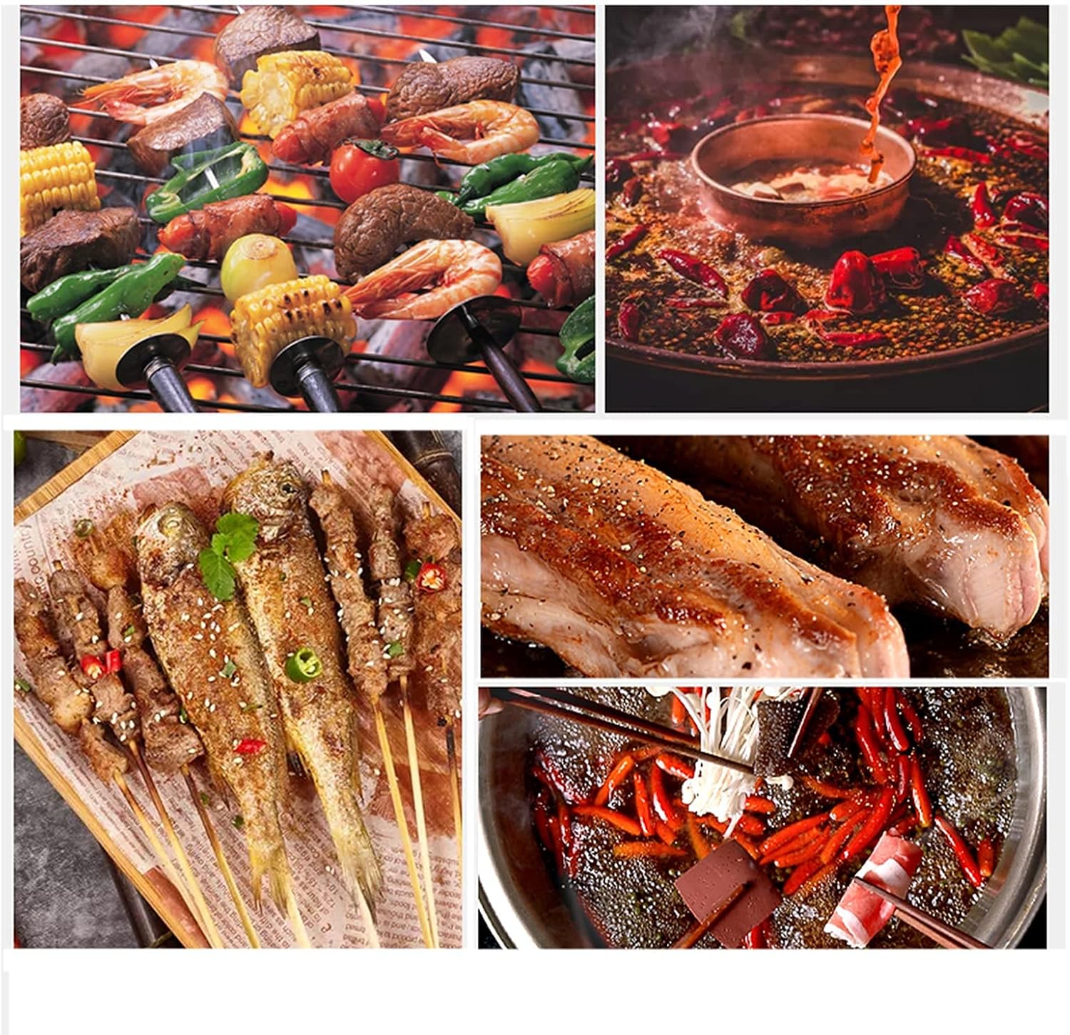 Fire Pit Terrace fire Pit, Outdoor Barbecue Wood Burning Brazier, with Grill, Spark Protection net, Poker