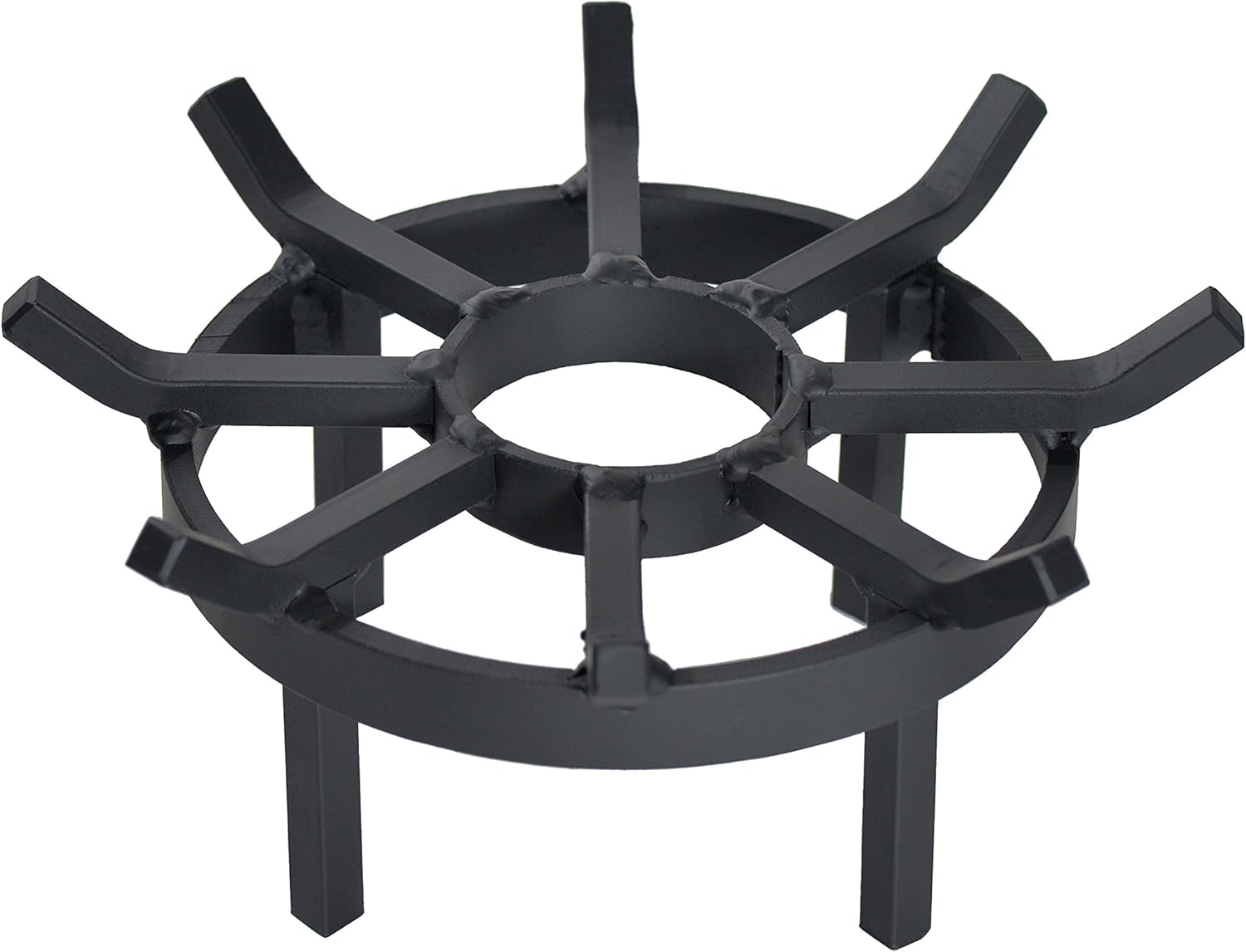 SteelFreak Wagon Wheel Firewood Grate for Fire Pit, Chiminea - Made in The USA (12 Inch)