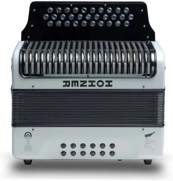 Hohner Accordions Corona C-II Accordion GCF White Rainbow