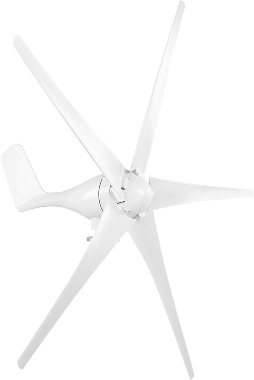 Walfront 1200W Small Wind Generator Kit 5 Blade Windmill Generator Wind Power Generator with Controller for Marine Home (24V)