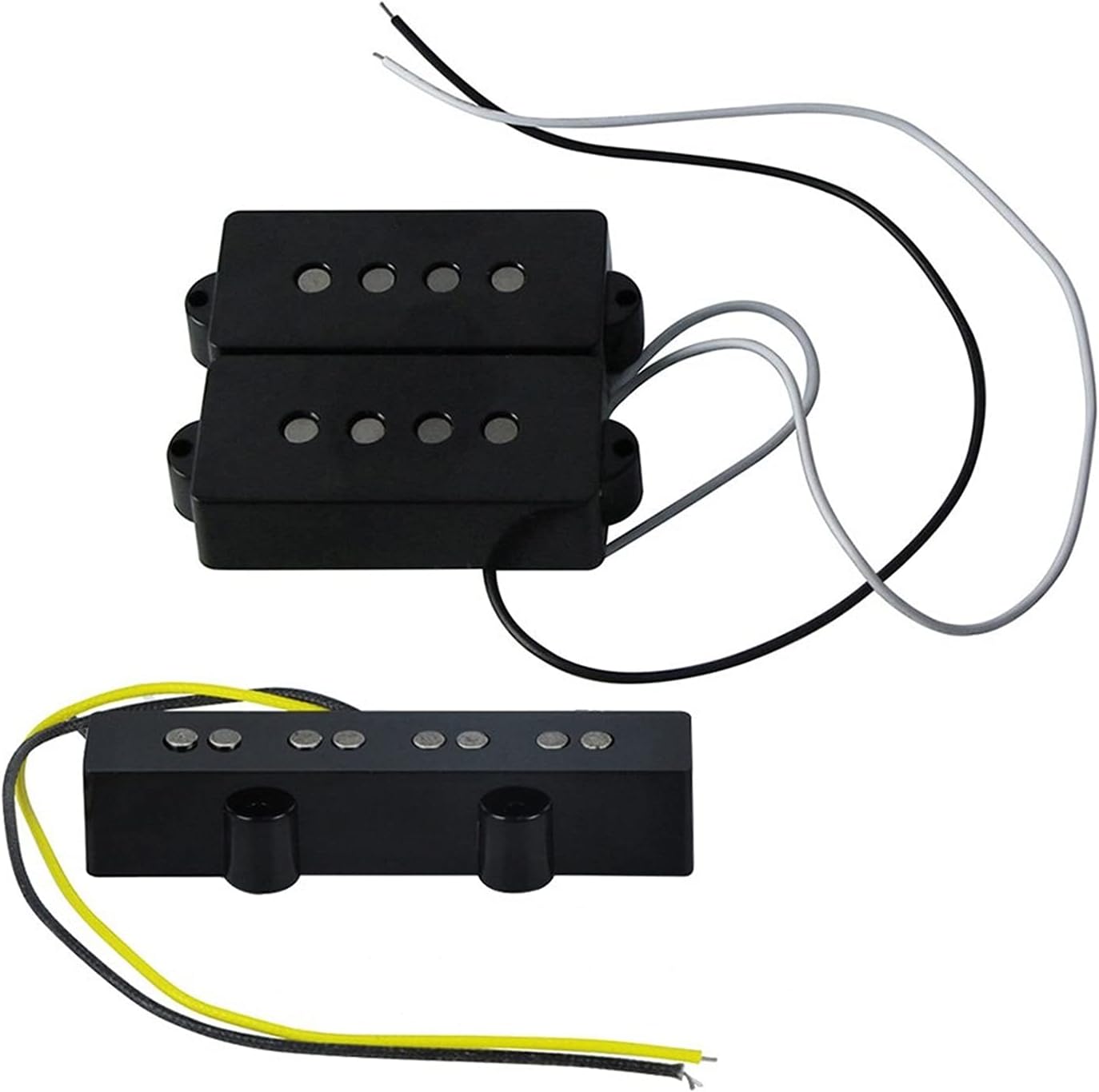 Double Coil Pickup Set of Open Alnico 5 PB Bass Pickup & JB Bass Bridge Pickup for 4 String PB Bass Guitar Accessories Pickups