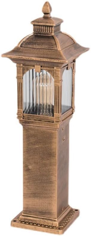 Bronze Outdoor Yard Lamps Glass Shade Waterproof Lawn Lights Garden Exterior Path Lights Deck Patio Porch Driveway,Ceiling Lighting