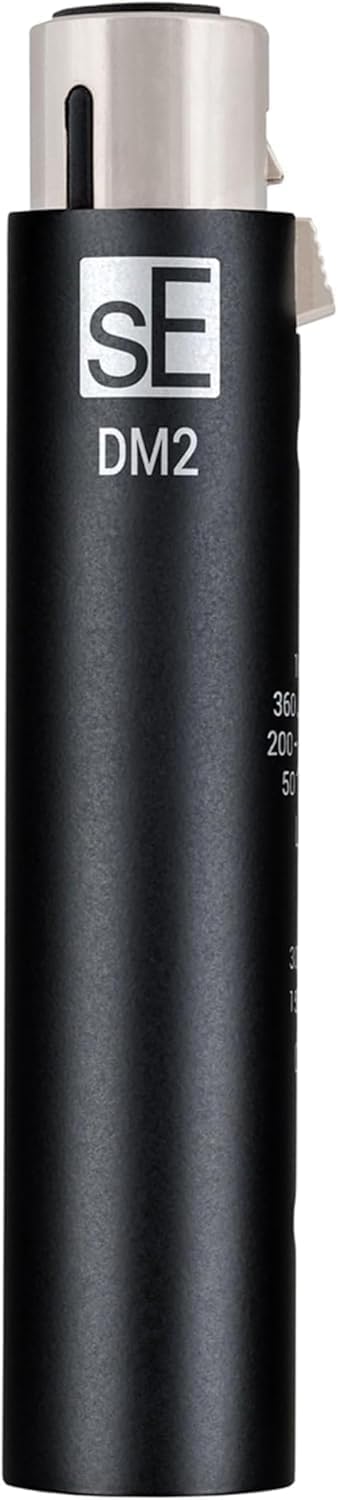 sE Electronics DM2 Black Dynamite Switchable In-Line Mic Preamp - Bundle with 2 XLR Cables and Cable Ties