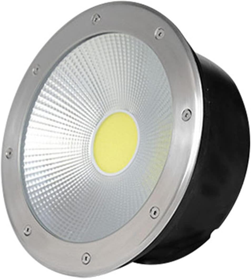 LED Outdoor Recessed Ground Light COB Round Garden Buried Light IP66 Waterproof Embedded Underground Light for Pathway Patio Bridge Driveway Landscape Lighting