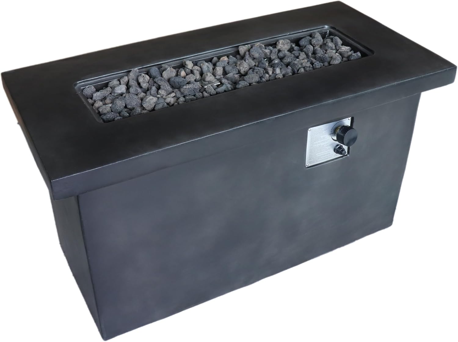 24'' H Concrete Propane,Natural Gas Outdoor Fire Pit Table