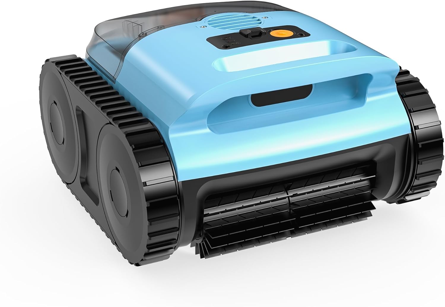 Cordless Pool Vacuum for Inground Pools, SAT25 Robotic Pool Cleaner for Above Pools with Floor/Wall Climbing/Waterline Cleaning, 180 Min Runtime, Pools up to 2100 Sq.Ft-Crystal Blue