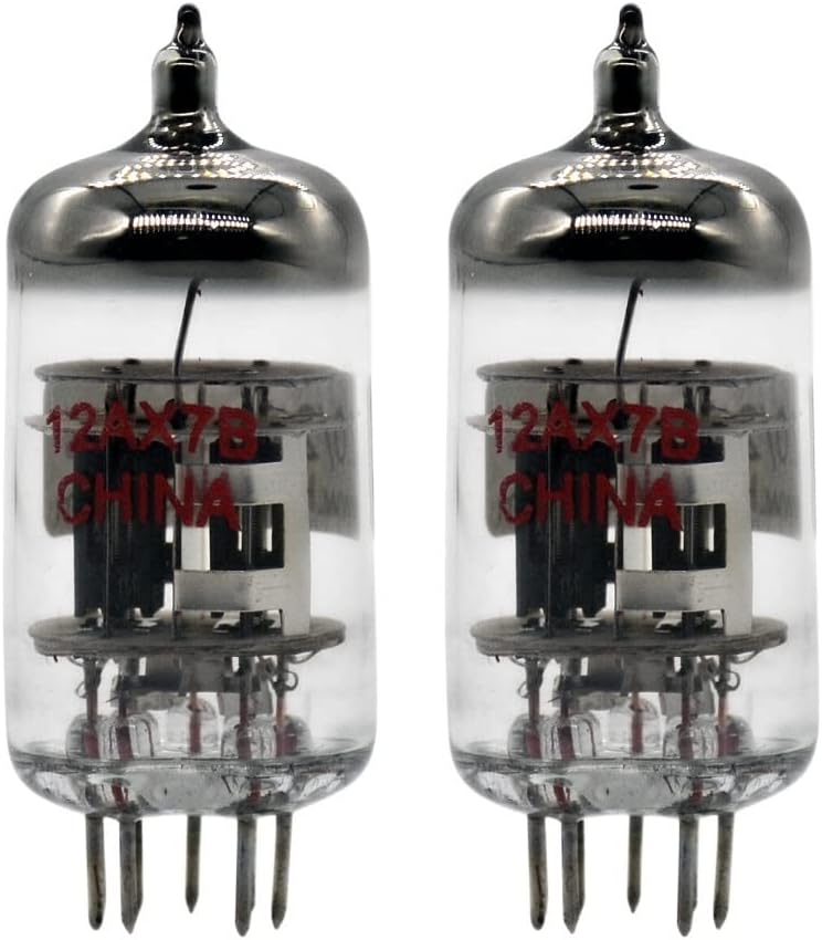 12AX7B ECC83 Valve Tube Pre-amp Guitar Amp Replace EH 12AX7-T 12AX7-S Mullard (Color : 2pcs Matched Pair)