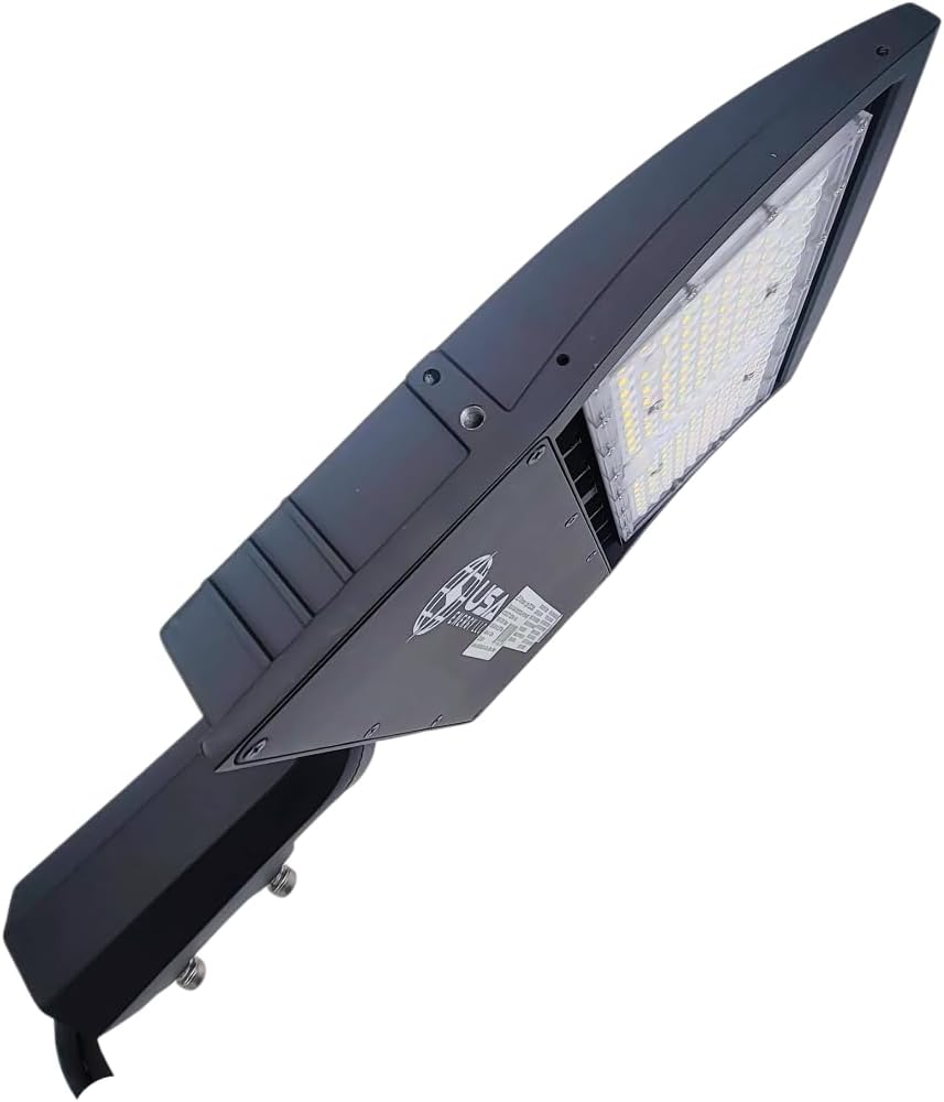 150W LED Parking Lot Light - Black 150W 5700K 24000 LM Pole barn, Street Outdoor Flood Light, Outside IP65 Weatherproof Commercial Electric Pole Lights