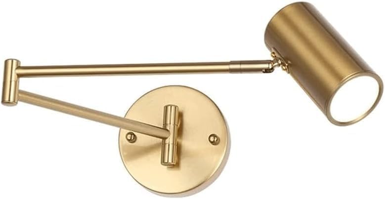LED Indoor Wall Light Swing Arm Wall Lamp Folding Telescopic Gold Wall Sconce Adjustable Lighting Angle Wall Mount Light LED Wall Light
