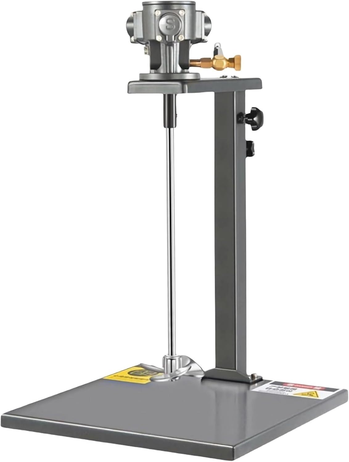 5 Gallon Pneumatic Paint Mixer, Automatic Paint Stirring Machine, Air 1/4HP Agitator with Stand, 0-2600r/min, Height Adjustable, for Viscous Liquid Ink Dye Stirring Tool