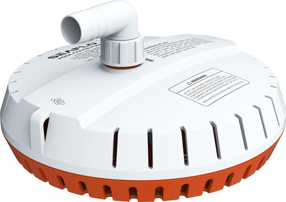 SEAFLO Automatic Pool Cover Pump for Water Removal - 115V, 1000 GPH, 25ft Power Cord