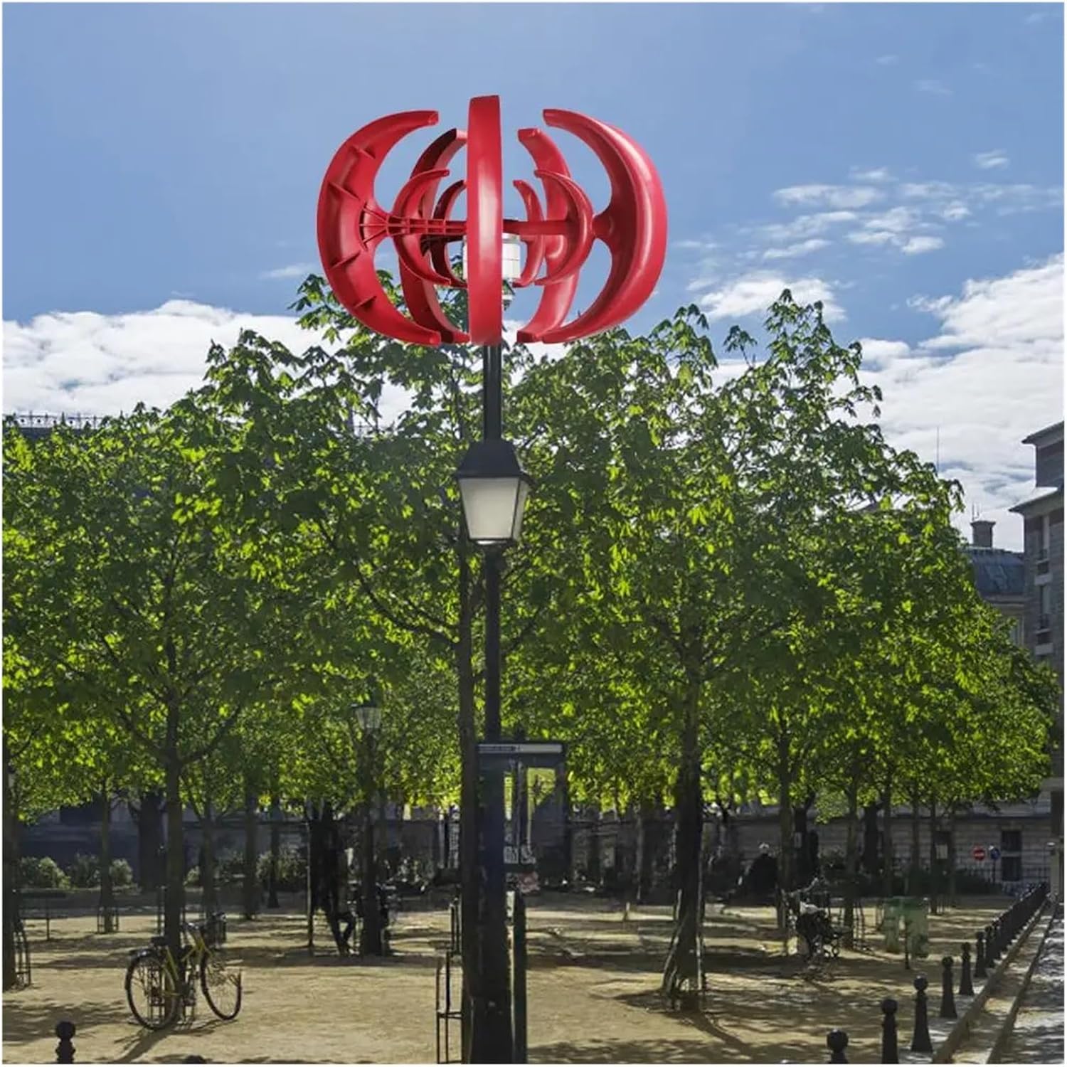 Wind Generator, 100W Wind Turbines Generator, DC12V Vertical Axis Kit, Electromagnetic Electricity Producer Equipment,for Home, Farm, RVs, Boats(100W 12V+Controller)