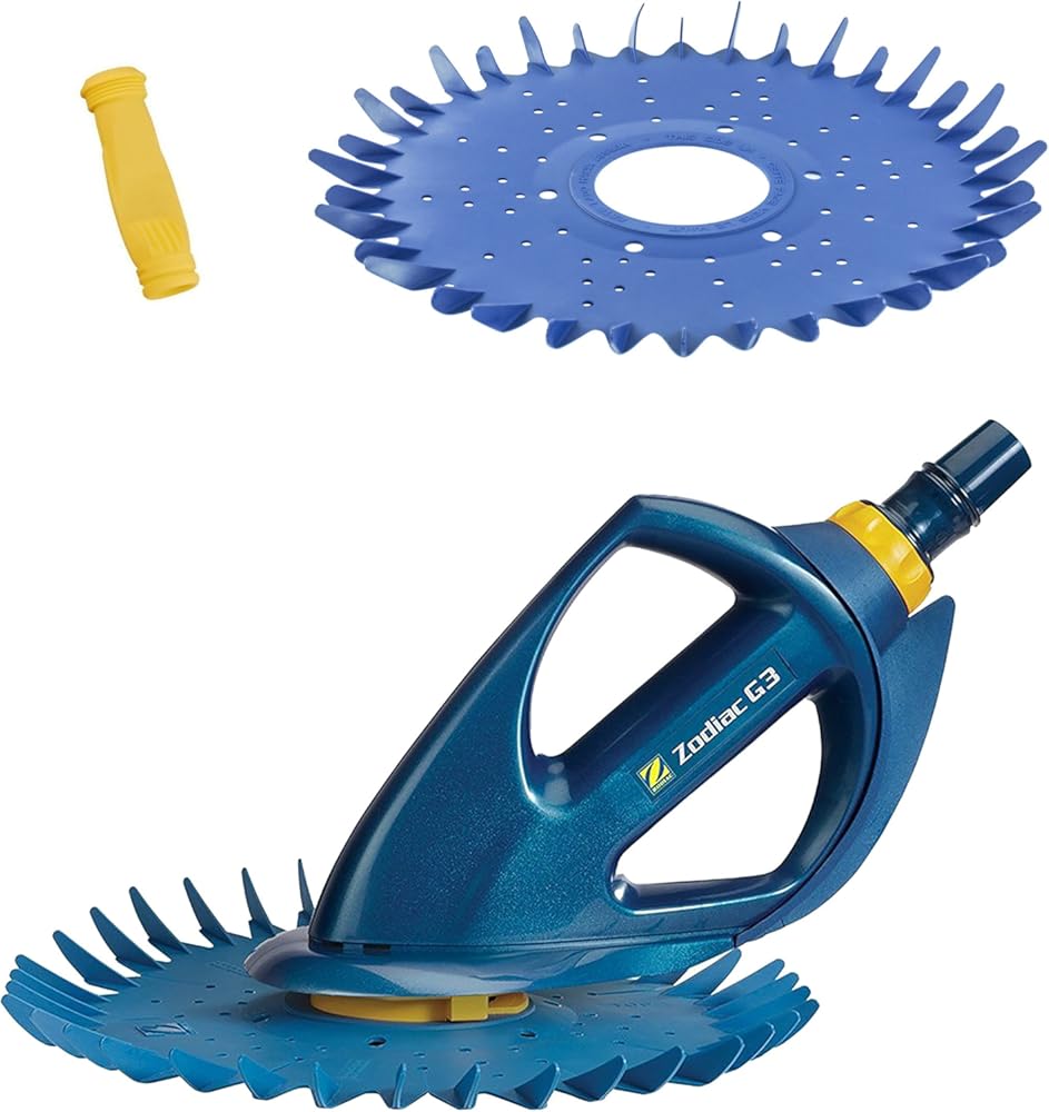 Zodiac Baracuda G3 W03000 Advanced Suction Side Automatic Pool Cleaner with Additional Diaphragm and Finned Disc