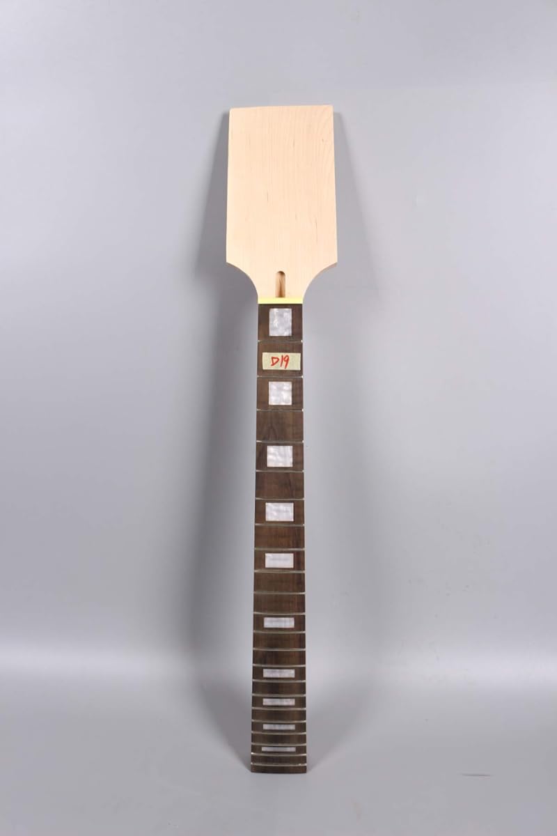 Yinfente Bass Guitar neck 22 fret 30inch Maple Rosewood Fretboard Block Inlay Paddle Head Small Child Bass Guitar Necks DIY