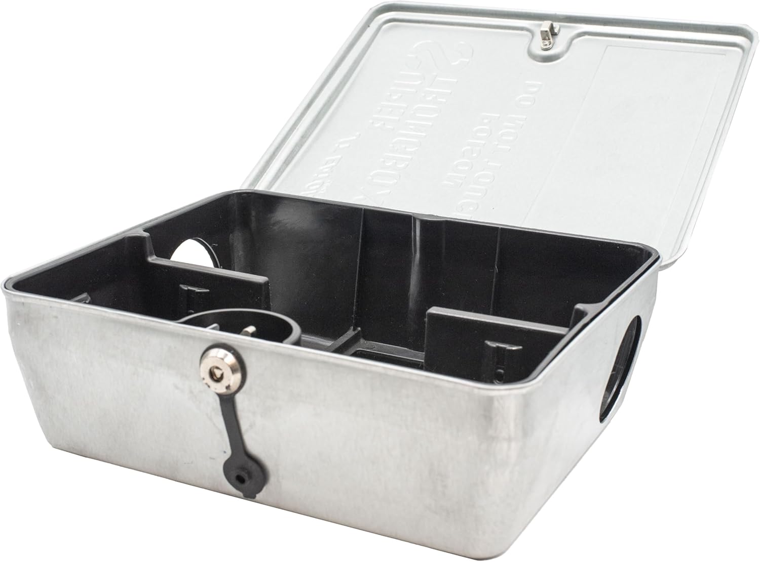 JT Eaton Super Strongbox Galvanized Steel Tamper-Resistant Bait Station – Heavy Duty Rat Size Bait Box for Secure Indoor & Outdoor Rodent Control