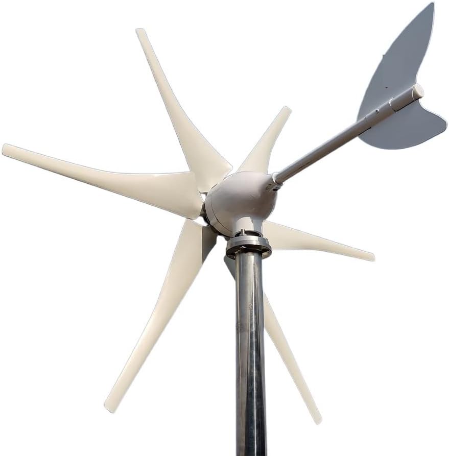 Wind Turbine, Wind Turbine 2000w 48v 24v 12v with MPPT Controller System Portable Windmills Renewable Energy for Hybrid Solar Wind System(Turbine Only,12V)