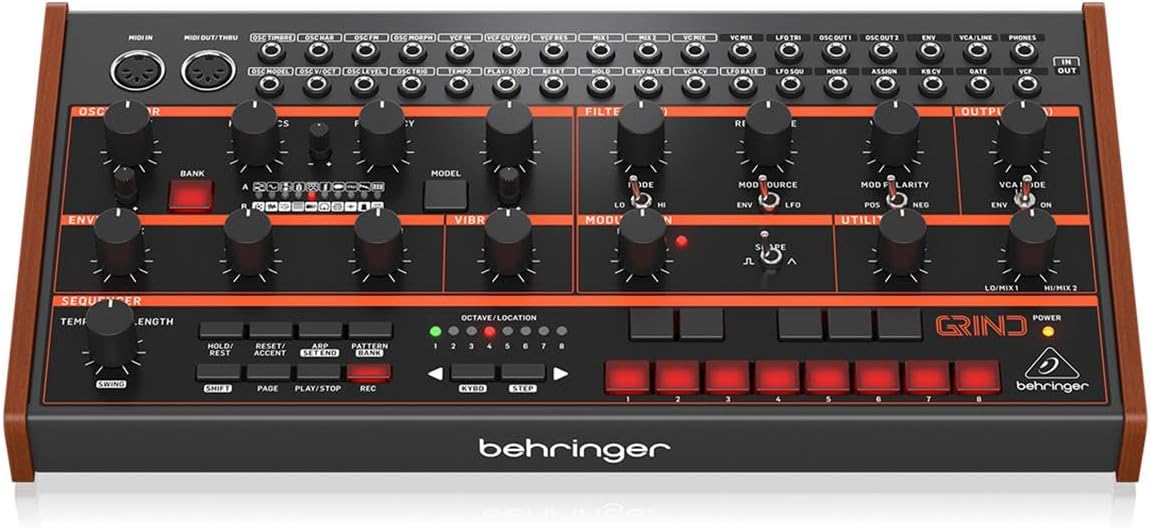 GRIND Hybrid Semi-Modular Synthesizer, Bundle with TAPH100 Studio Monitor Headphones