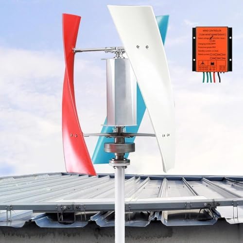 10000W Vertical Wind Turbine Generator 12V/24V/48V - 3-Blade Eco-Friendly Wind Power System with Controller for Boats, Homes, Gazebos, Chalets - High Efficiency Renewable Energy Solution