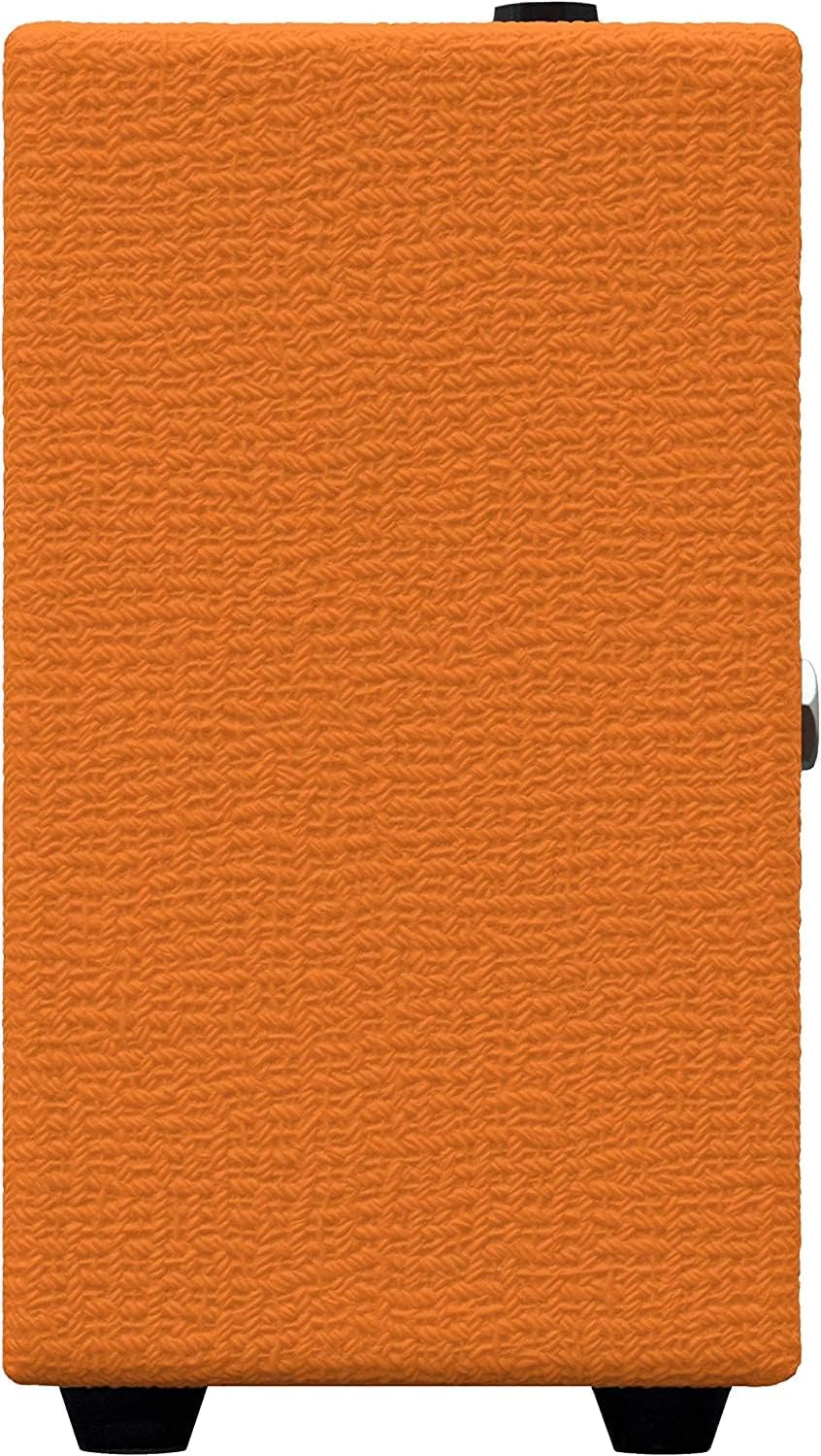 Orange Amps Crush Mini 3W Guitar Amp Combo Set with Power Adapter, Pig Hog Instrument Cable, 24x Guitar Picks, Battery & Liquid Audio Polishing Cloth - Portable Mini Amplifier