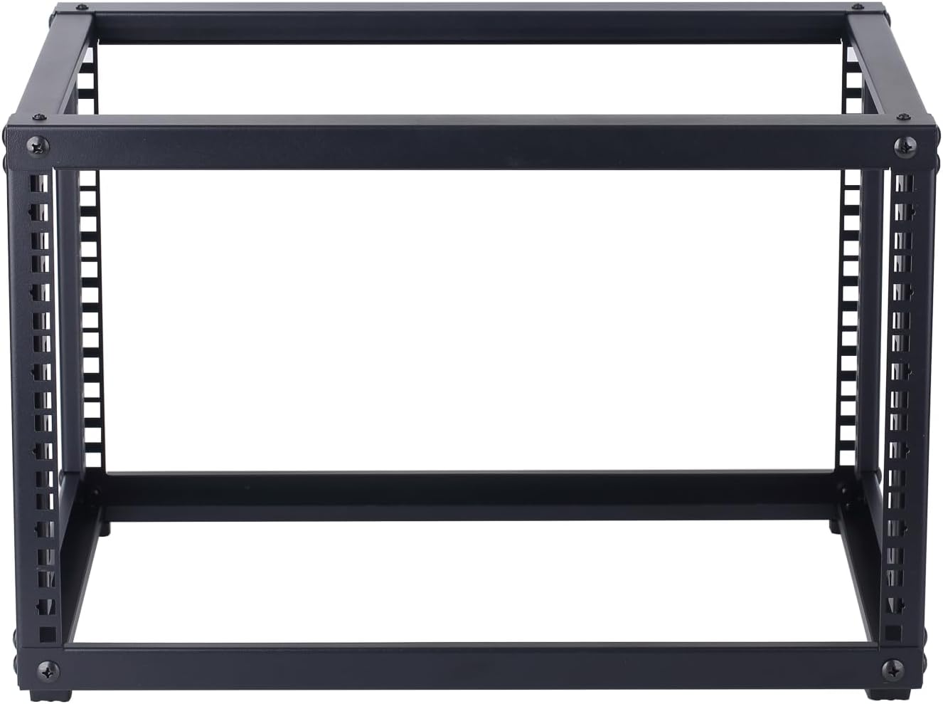 6U Open Frame Network Rack, Server Rack Shelf for Networking, Server, Audio and Video Equipment, Desktop AV Rack